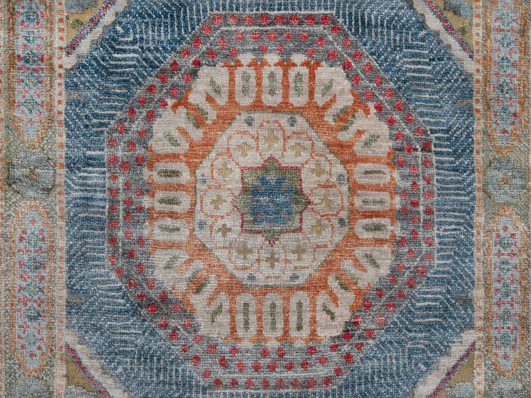 2'6" x 21'10" New Hand Knotted Brown Wool & Silk Runner Oriental Rug - MOA10291907