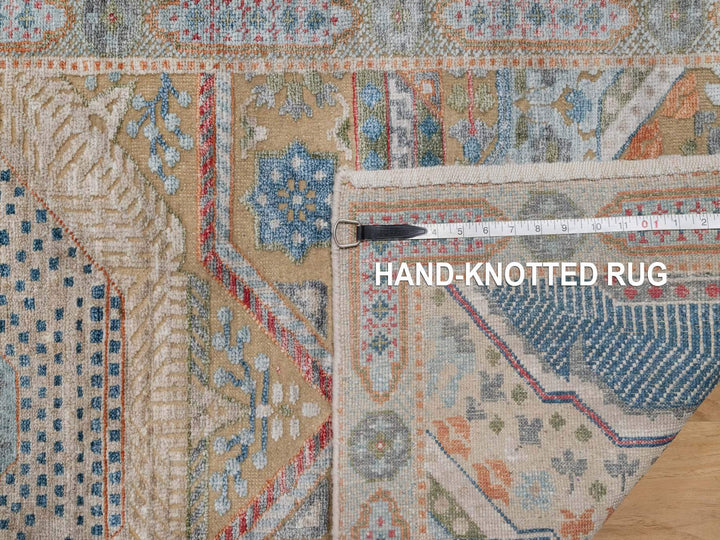 2'6" x 21'10" New Hand Knotted Brown Wool & Silk Runner Oriental Rug - MOA10291907