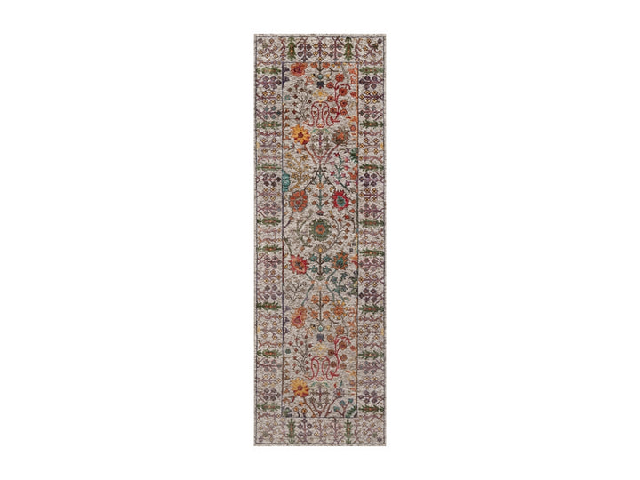 2'7" x 8'2" New Hand Knotted Ivory Wool & Silk Runner Oriental Rug - MOA10291914