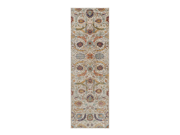 2'7" x 8'1" New Hand Knotted Ivory Wool & Silk Runner Oriental Rug - MOA10291916