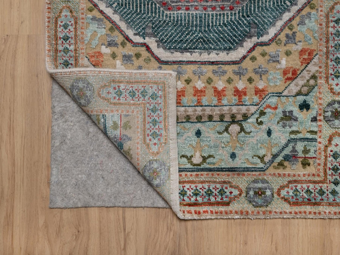 2'6" x 12'0" New Hand Knotted Brown Wool & Silk Runner Oriental Rug - MOA10291926