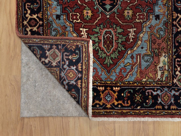 2'8" x 8'1" New Hand Knotted Red Wool Runner Oriental Rug - MOA10291929