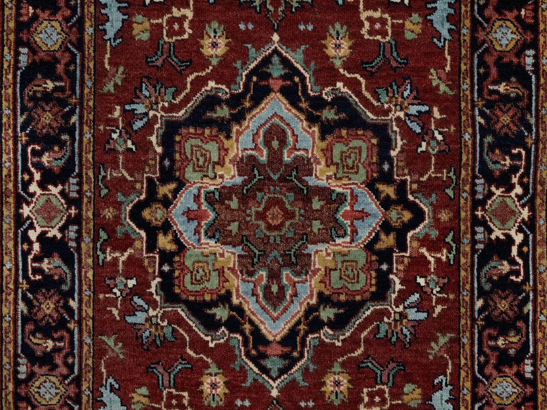2'8" x 8'1" New Hand Knotted Red Wool Runner Oriental Rug - MOA10291929