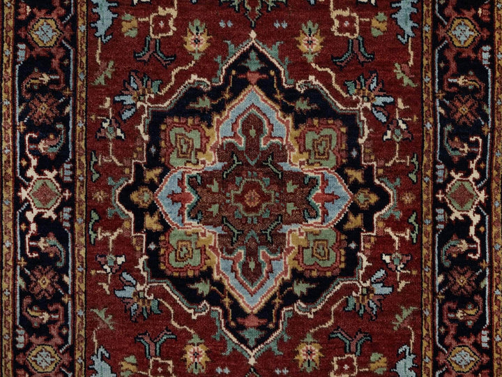 2'8" x 8'1" New Hand Knotted Red Wool Runner Oriental Rug - MOA10291929