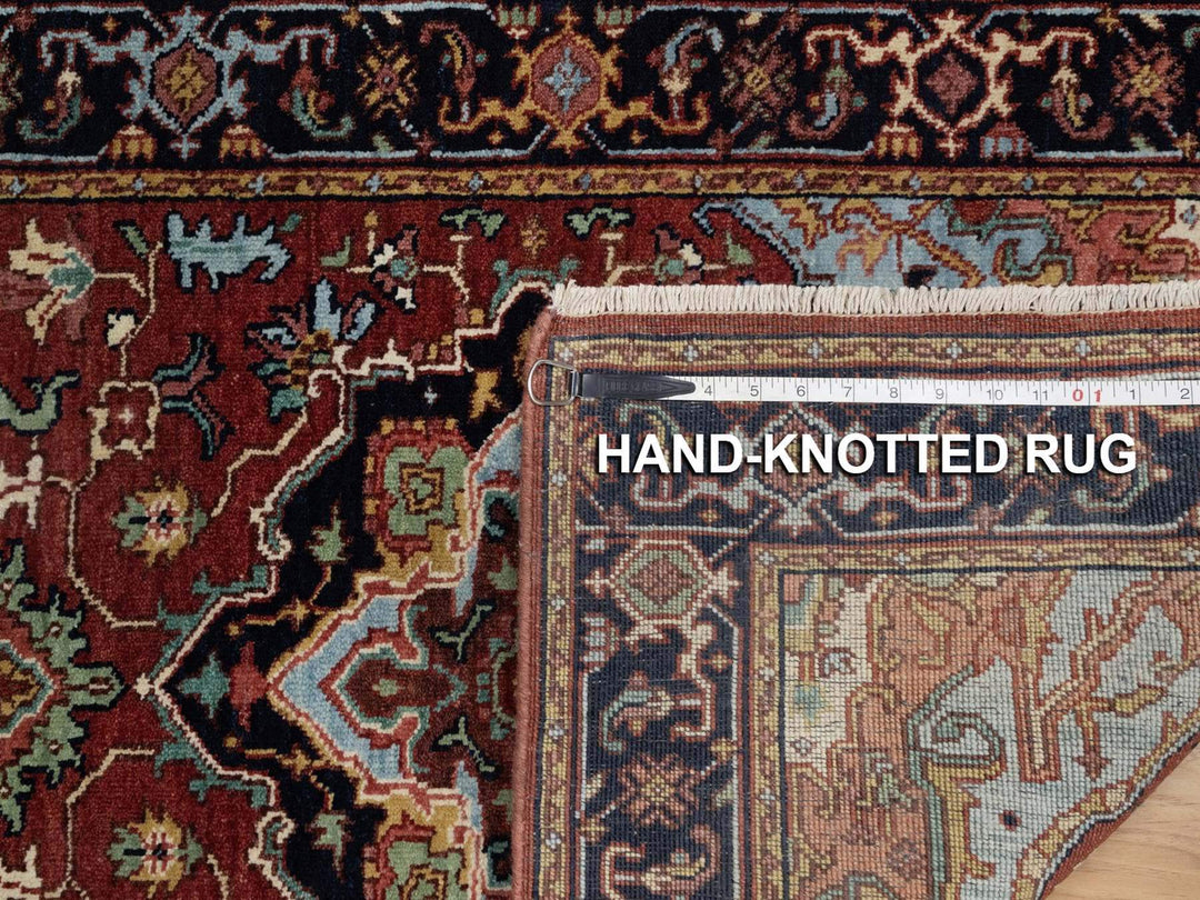 2'8" x 8'1" New Hand Knotted Red Wool Runner Oriental Rug - MOA10291929