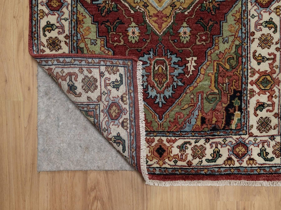 2'7" x 6'1" New Hand Knotted Red Wool Runner Oriental Rug - MOA10291930