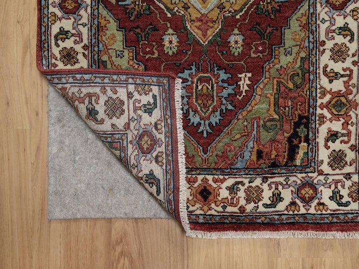 2'7" x 6'1" New Hand Knotted Red Wool Runner Oriental Rug - MOA10291930