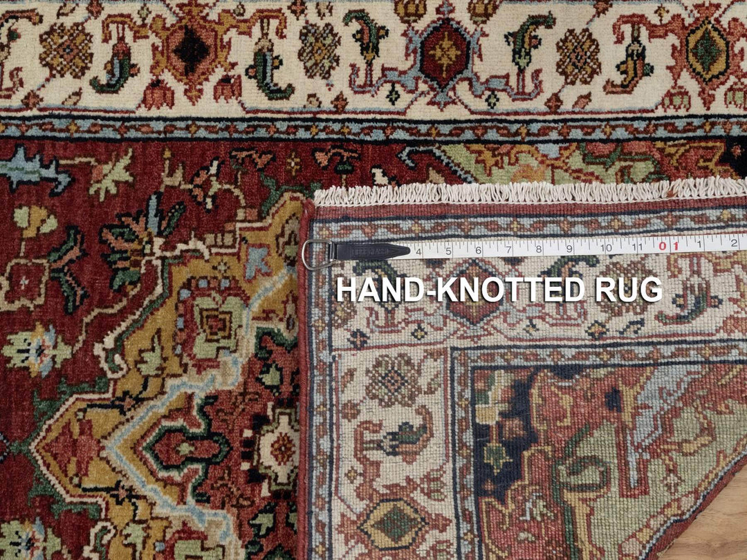 2'7" x 6'1" New Hand Knotted Red Wool Runner Oriental Rug - MOA10291930