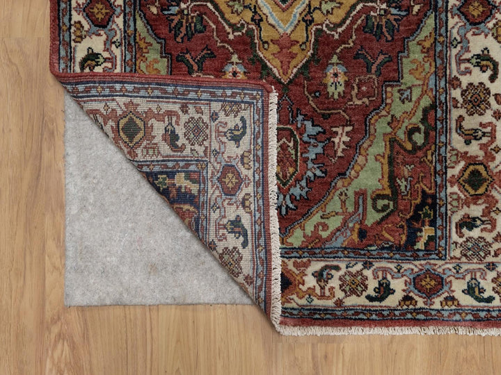 2'7" x 6'3" New Hand Knotted Red Wool Runner Oriental Rug - MOA10291931