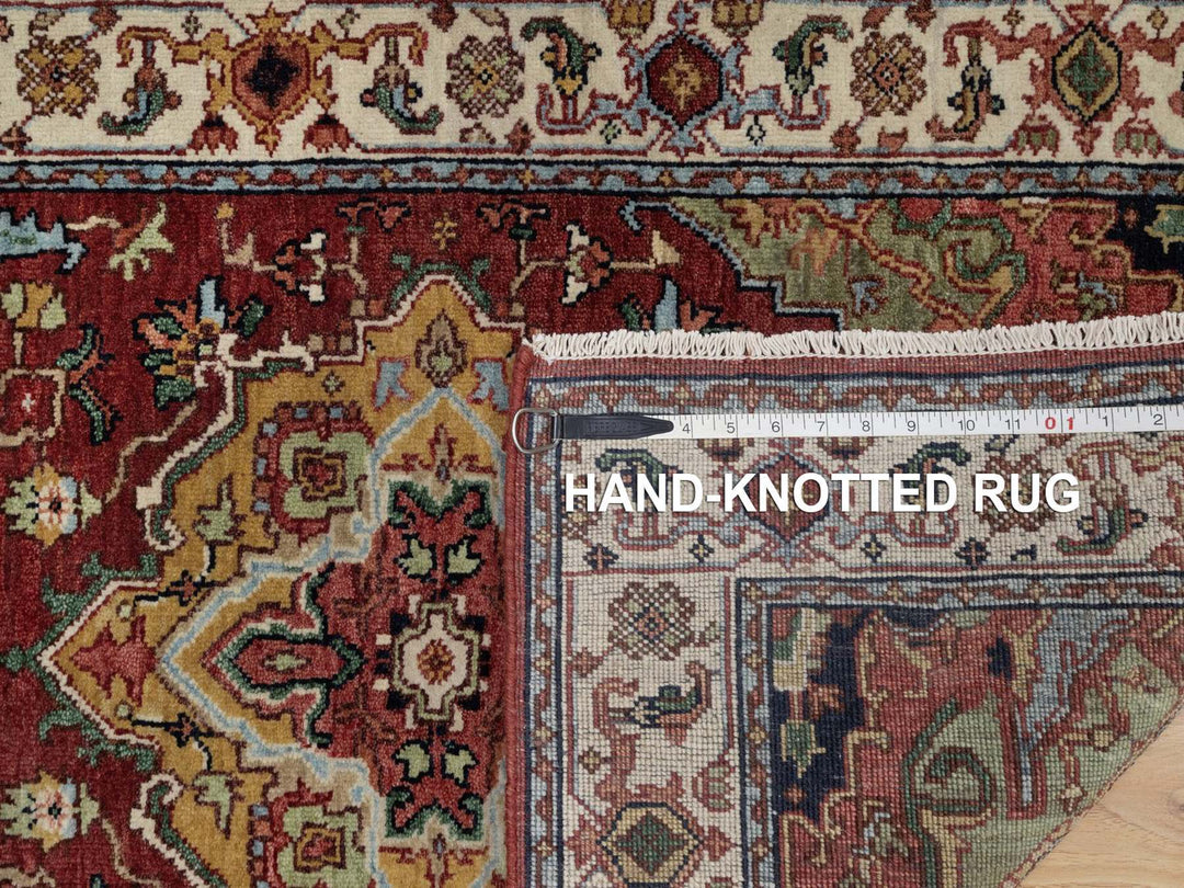 2'7" x 6'3" New Hand Knotted Red Wool Runner Oriental Rug - MOA10291931