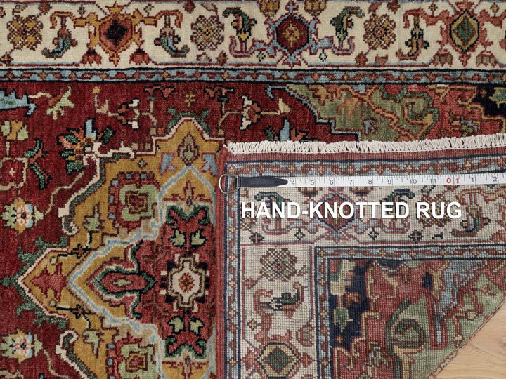 2'7" x 6'3" New Hand Knotted Red Wool Runner Oriental Rug - MOA10291931