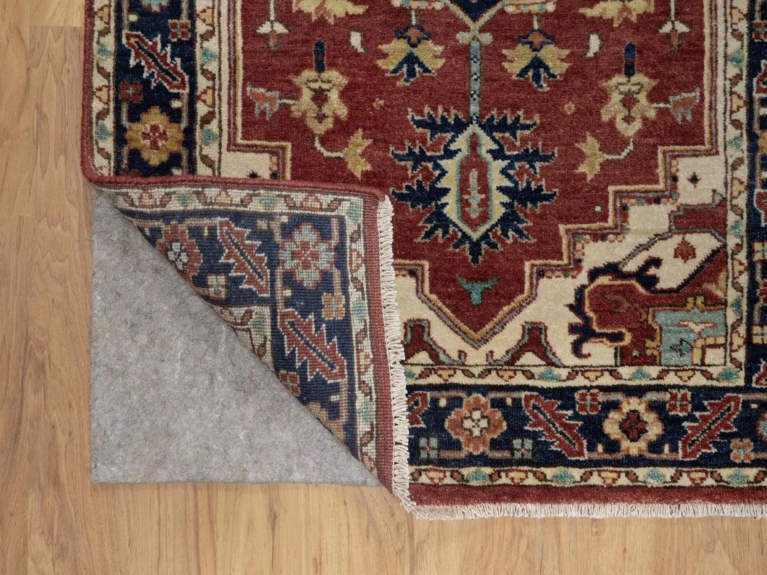2'7" x 8'2" New Hand Knotted Red Wool Runner Oriental Rug - MOA10291932
