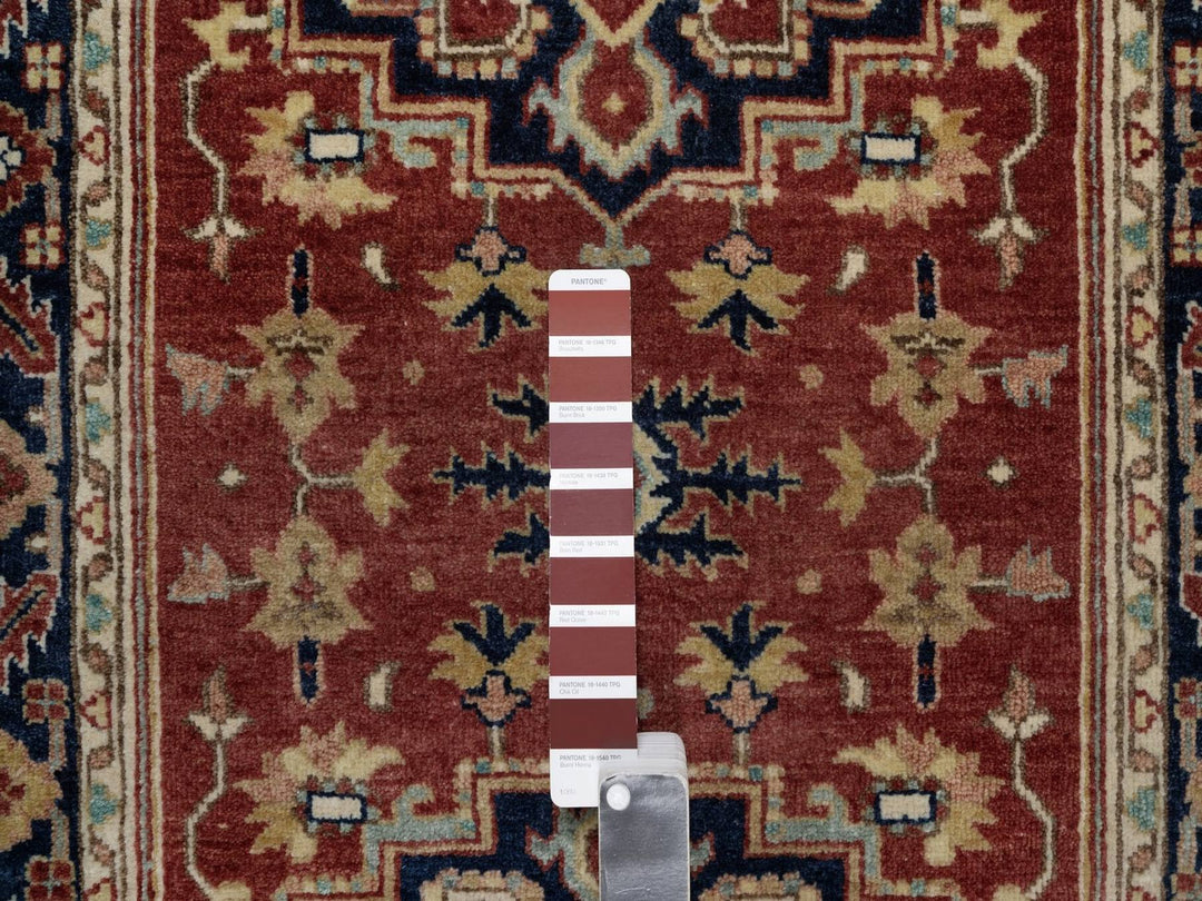 2'7" x 8'2" New Hand Knotted Red Wool Runner Oriental Rug - MOA10291932