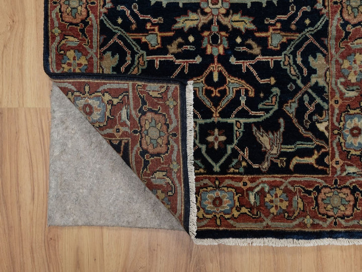 2'7" x 10'2" New Hand Knotted Blue Wool Runner Oriental Rug - MOA10291933