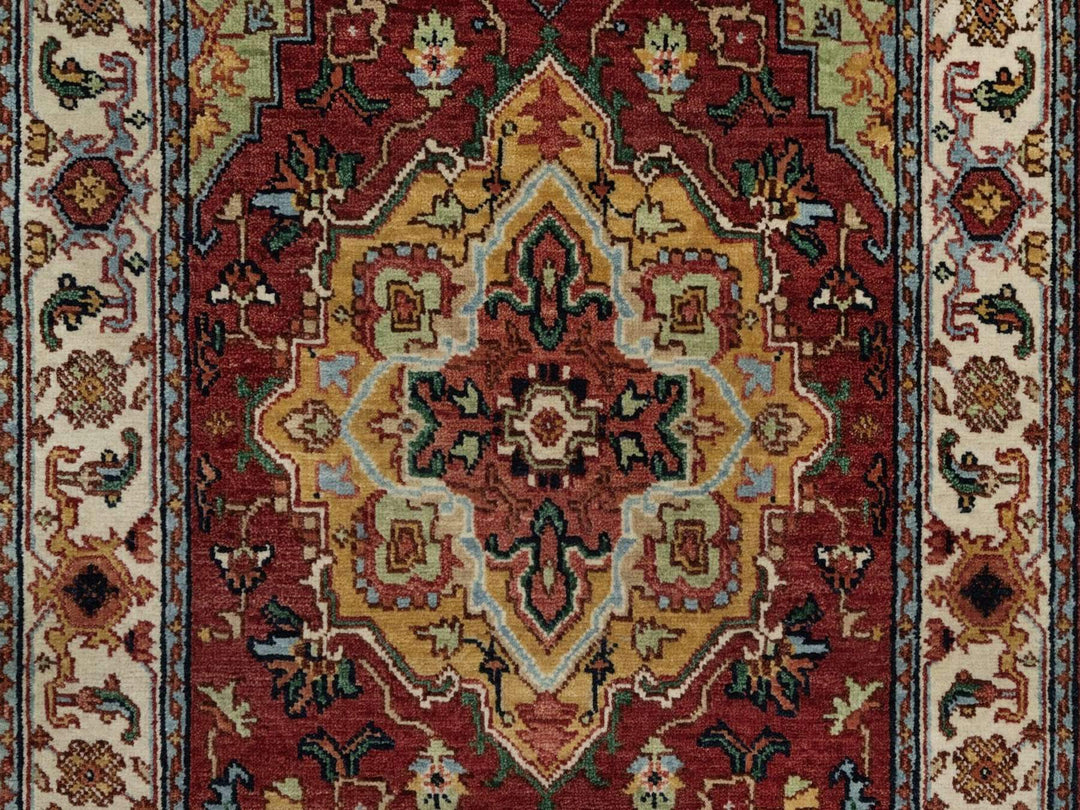 2'7" x 6'2" New Hand Knotted Red Wool Runner Oriental Rug - MOA10291939