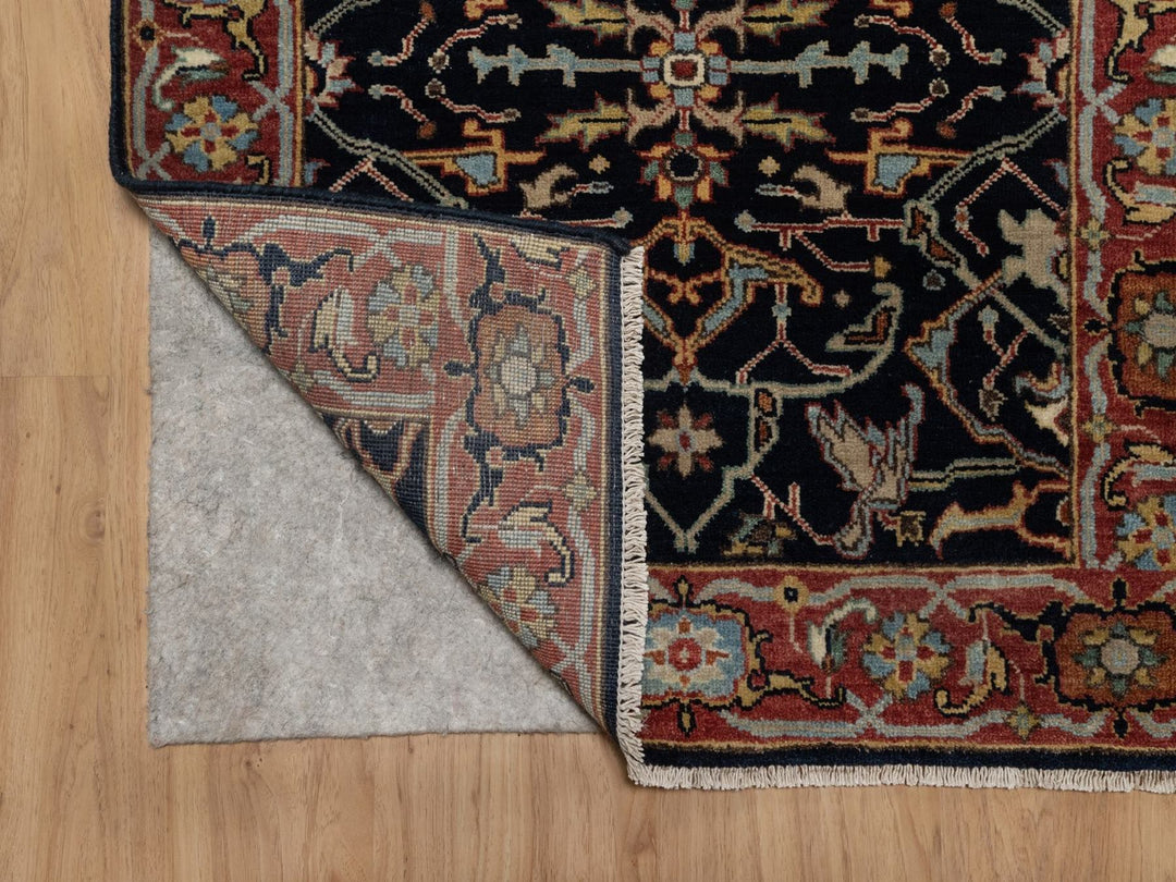 2'8" x 28'0" New Hand Knotted Blue Wool Runner Oriental Rug - MOA10291941