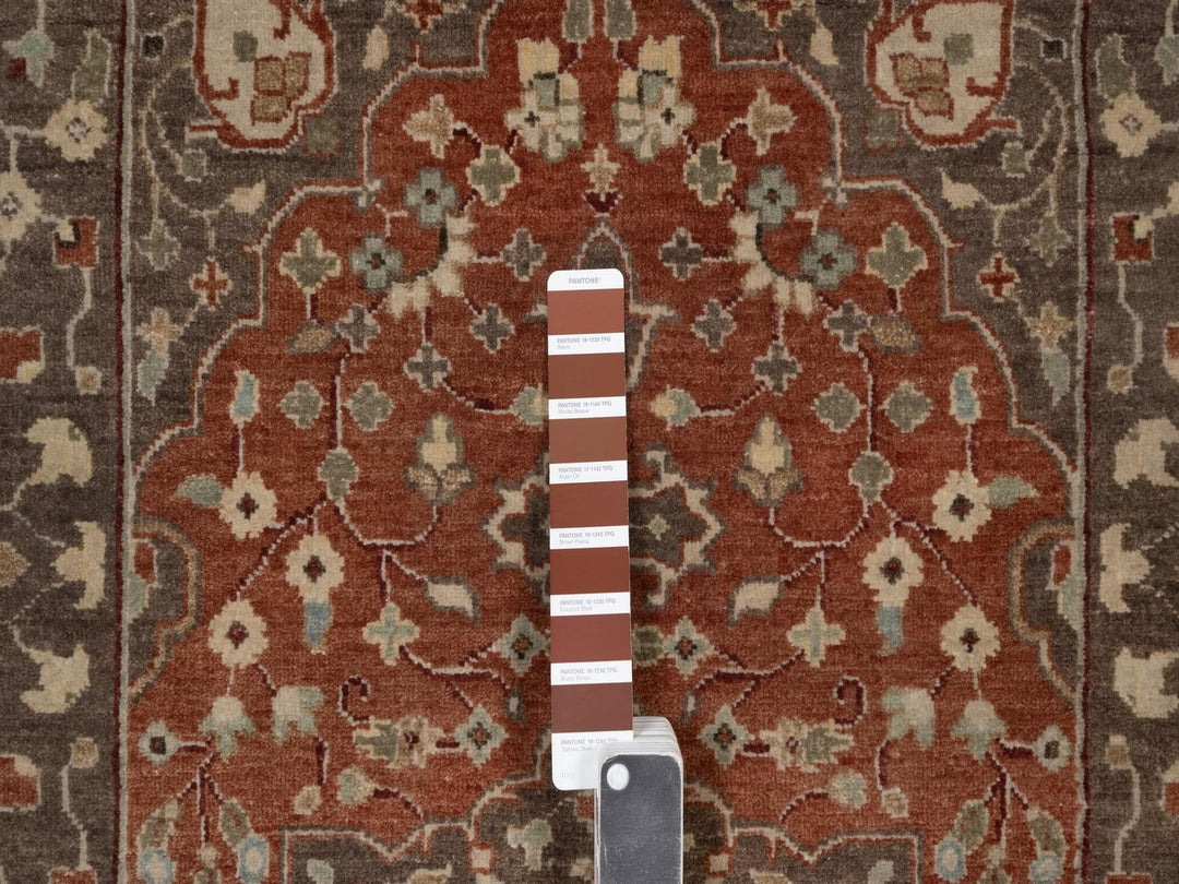 3'0" x 5'1" New Hand Knotted Red Wool Rectangle Oriental Rug - MOA10291949