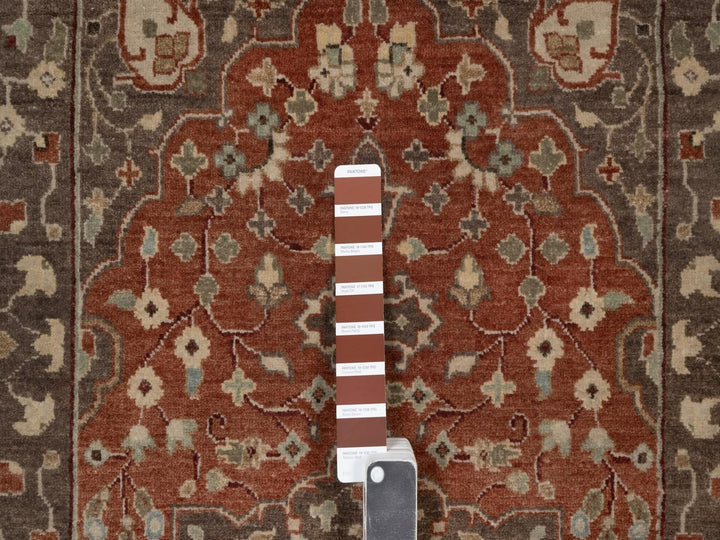 3'0" x 5'1" New Hand Knotted Red Wool Rectangle Oriental Rug - MOA10291949