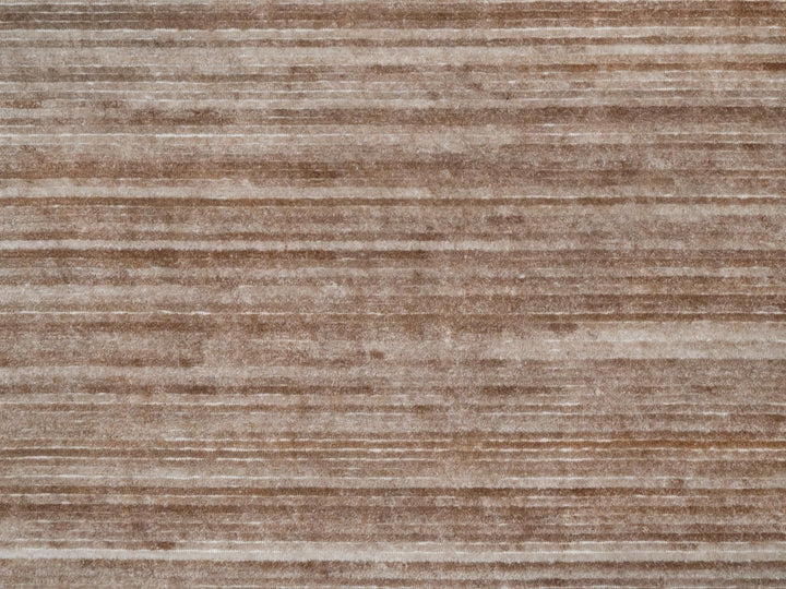 9'1" x 12'0" New Hand Loomed Brown Polyester Rectangle Oriental Rug - MOA10291953