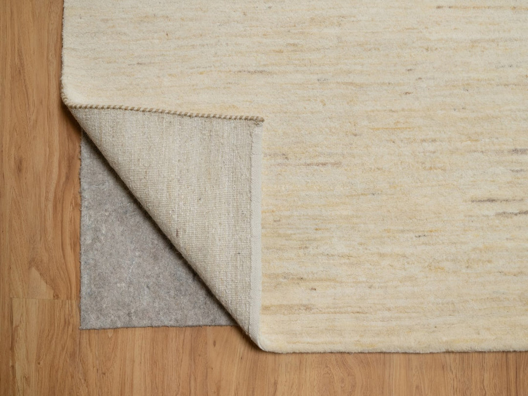 10'0" x 14'1" New Hand Knotted Ivory Wool Rectangle Oriental Rug - MOA10291954