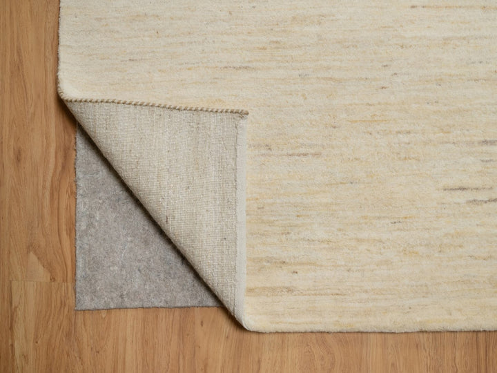 10'0" x 14'1" New Hand Knotted Ivory Wool Rectangle Oriental Rug - MOA10291954