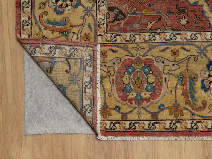 7'11" x 10'2" New Hand Knotted Red Wool Rectangle Oriental Rug - MOA10291960