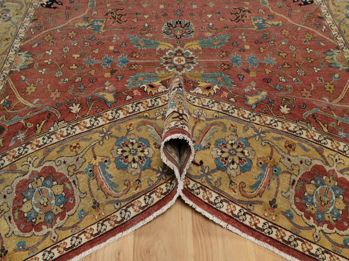 7'11" x 10'2" New Hand Knotted Red Wool Rectangle Oriental Rug - MOA10291960