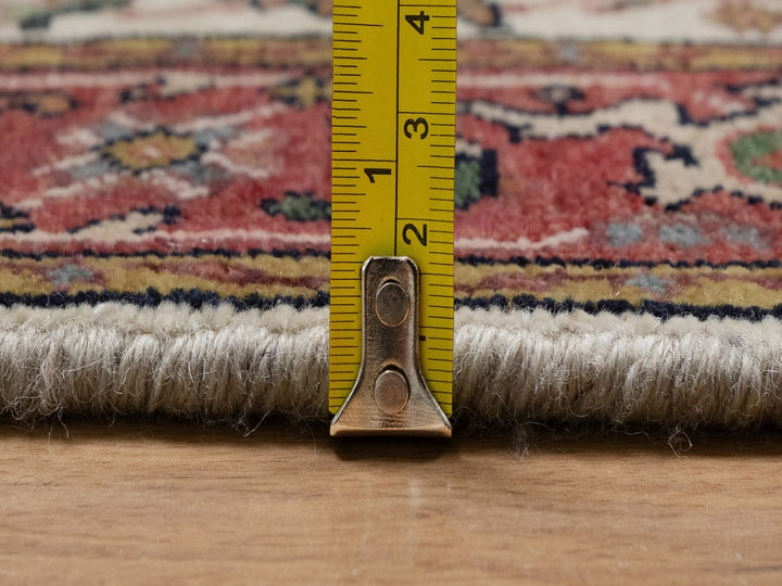 2'7" x 10'1" New Hand Knotted Ivory Wool Runner Oriental Rug - MOA10291961