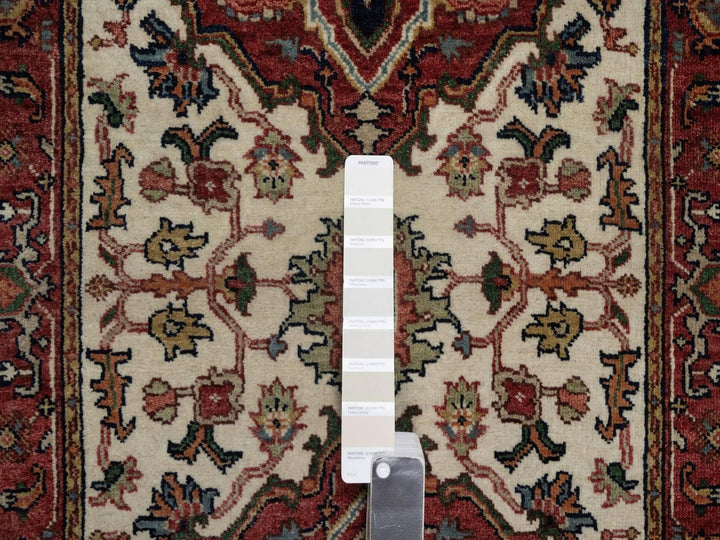 2'7" x 10'0" New Hand Knotted Ivory Wool Runner Oriental Rug - MOA10291962