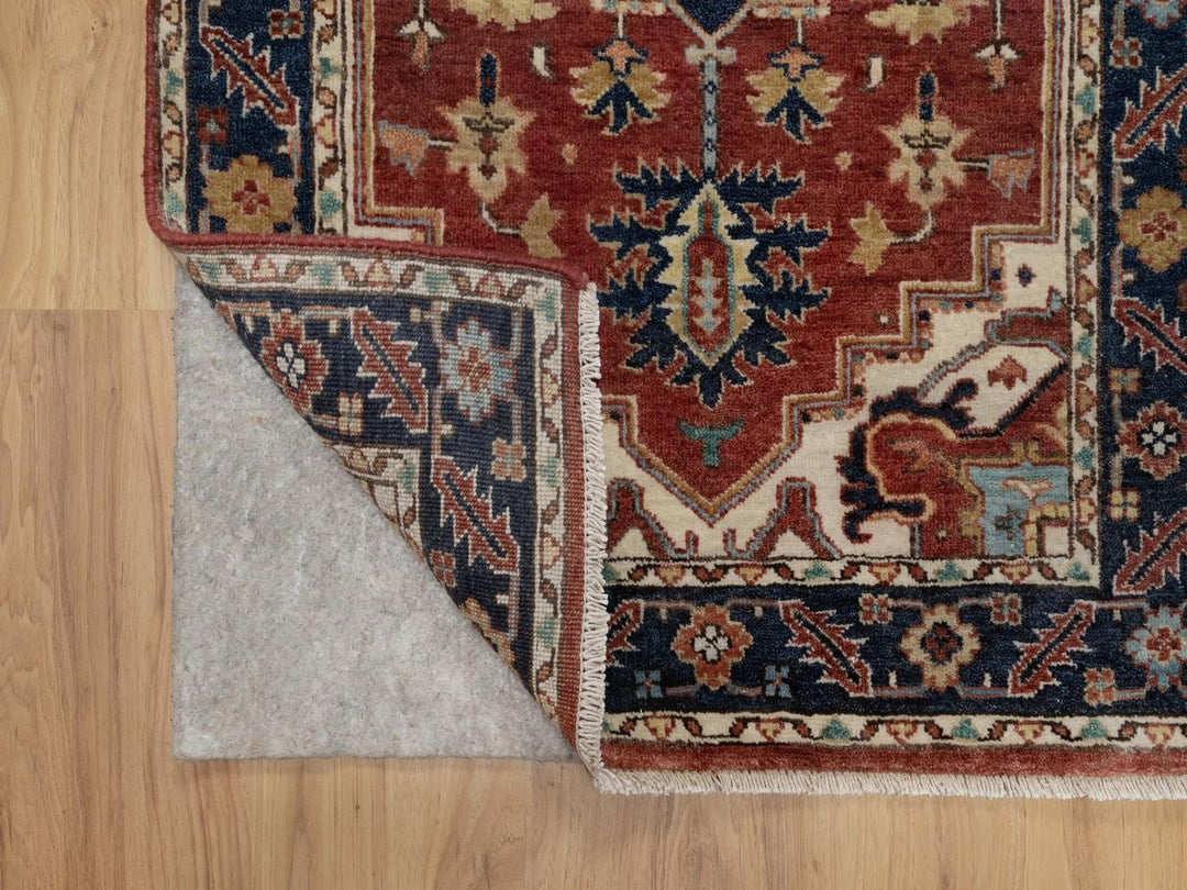 2'7" x 8'3" New Hand Knotted Red Wool Runner Oriental Rug - MOA10291963