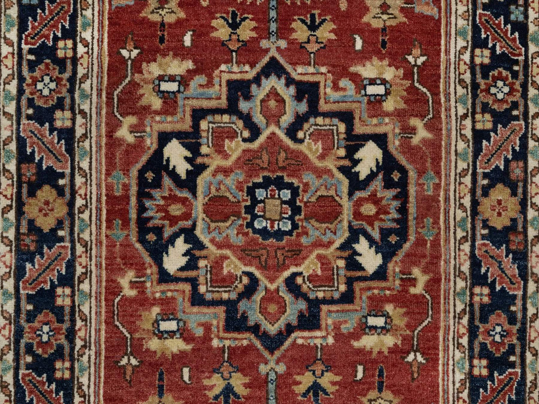 2'7" x 8'3" New Hand Knotted Red Wool Runner Oriental Rug - MOA10291963