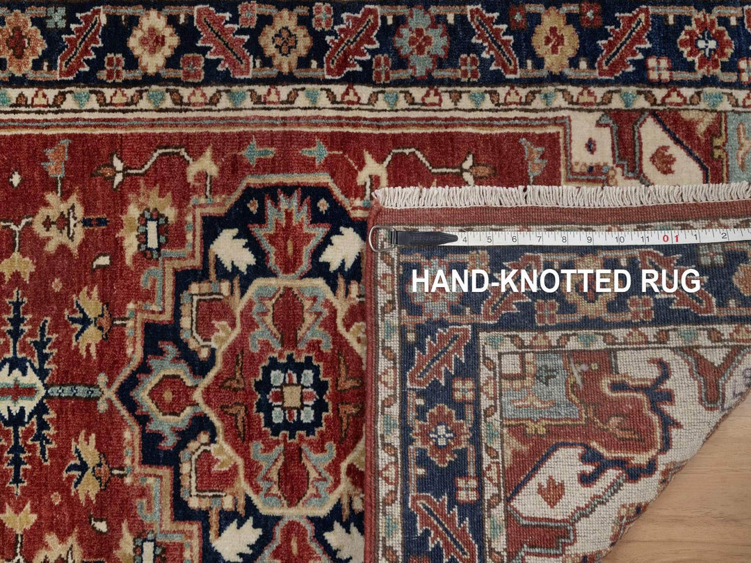 2'7" x 8'3" New Hand Knotted Red Wool Runner Oriental Rug - MOA10291963