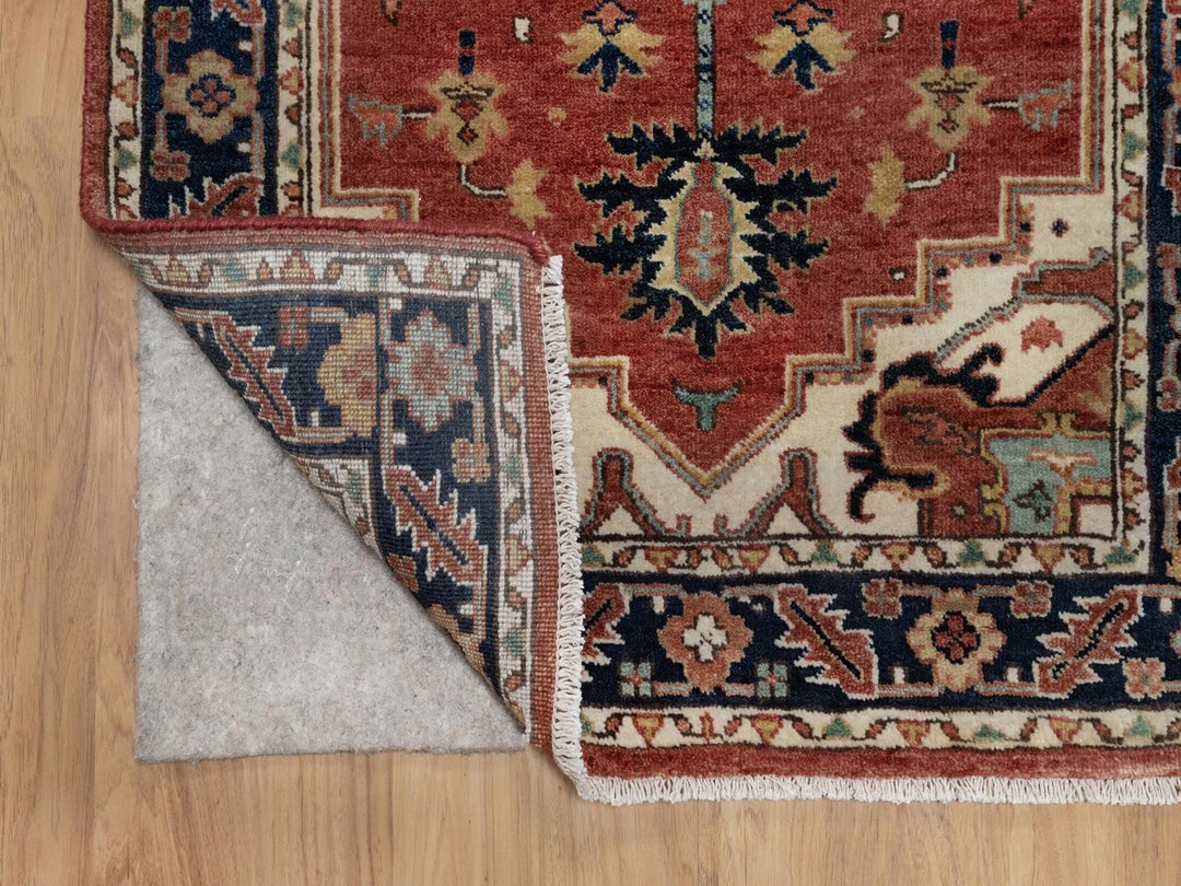2'8" x 6'3" New Hand Knotted Red Wool Runner Oriental Rug - MOA10291964