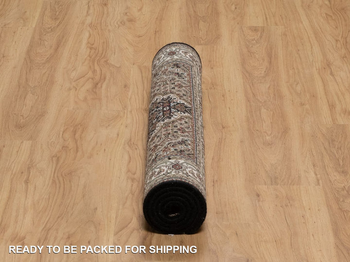 3'2" x 5'4" New Hand Knotted Black Wool Rectangle Oriental Rug - MOA10291965