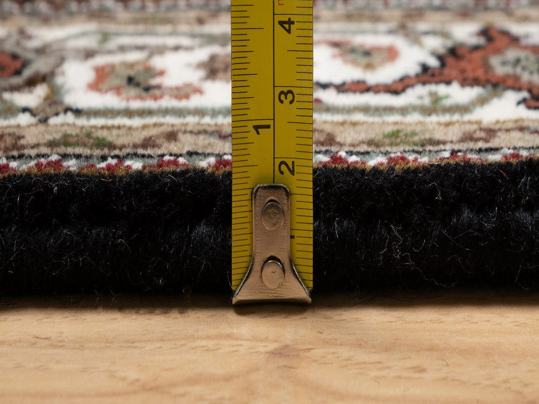 3'2" x 5'4" New Hand Knotted Black Wool Rectangle Oriental Rug - MOA10291965