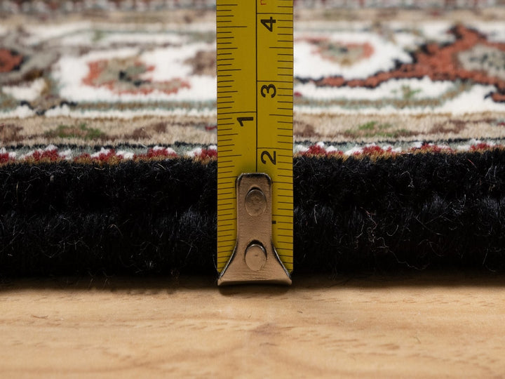 3'2" x 5'4" New Hand Knotted Black Wool Rectangle Oriental Rug - MOA10291965