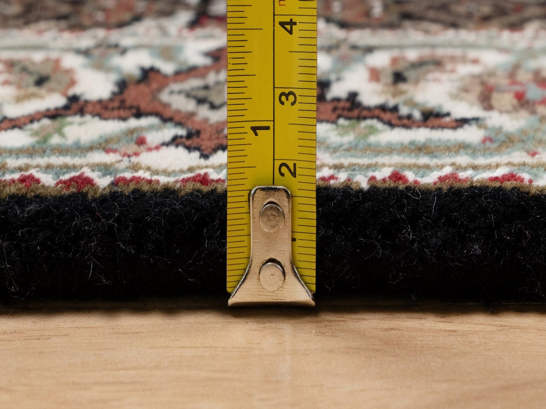 2'4" x 4'9" New Hand Knotted Black Wool Rectangle Oriental Rug - MOA10291966