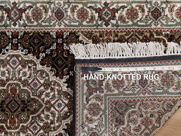 2'4" x 4'9" New Hand Knotted Black Wool Rectangle Oriental Rug - MOA10291966