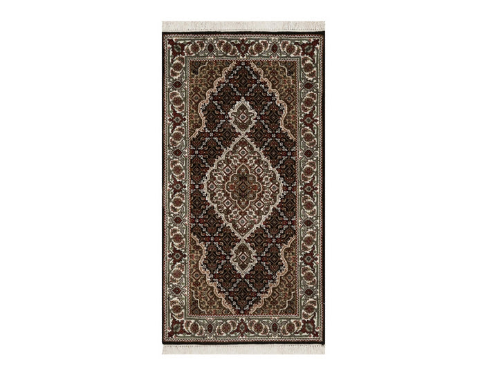 2'5" x 4'8" New Hand Knotted Black Wool Rectangle Oriental Rug - MOA10291968