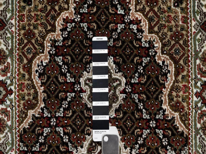 2'5" x 4'8" New Hand Knotted Black Wool Rectangle Oriental Rug - MOA10291968