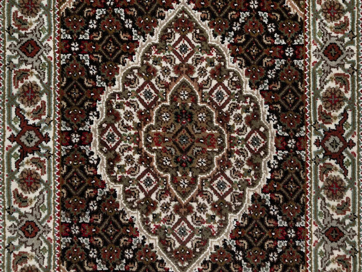 2'5" x 4'8" New Hand Knotted Black Wool Rectangle Oriental Rug - MOA10291968