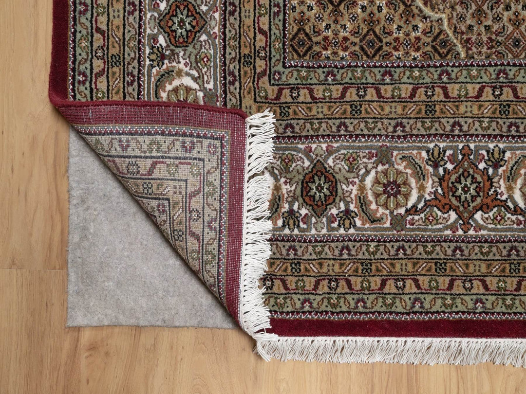 8'10" x 12'0" New Hand Knotted Red Wool Rectangle Oriental Rug - MOA10291972