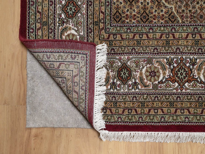 8'10" x 12'0" New Hand Knotted Red Wool Rectangle Oriental Rug - MOA10291972