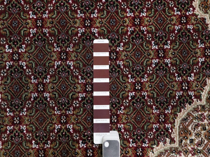 8'10" x 12'0" New Hand Knotted Red Wool Rectangle Oriental Rug - MOA10291972