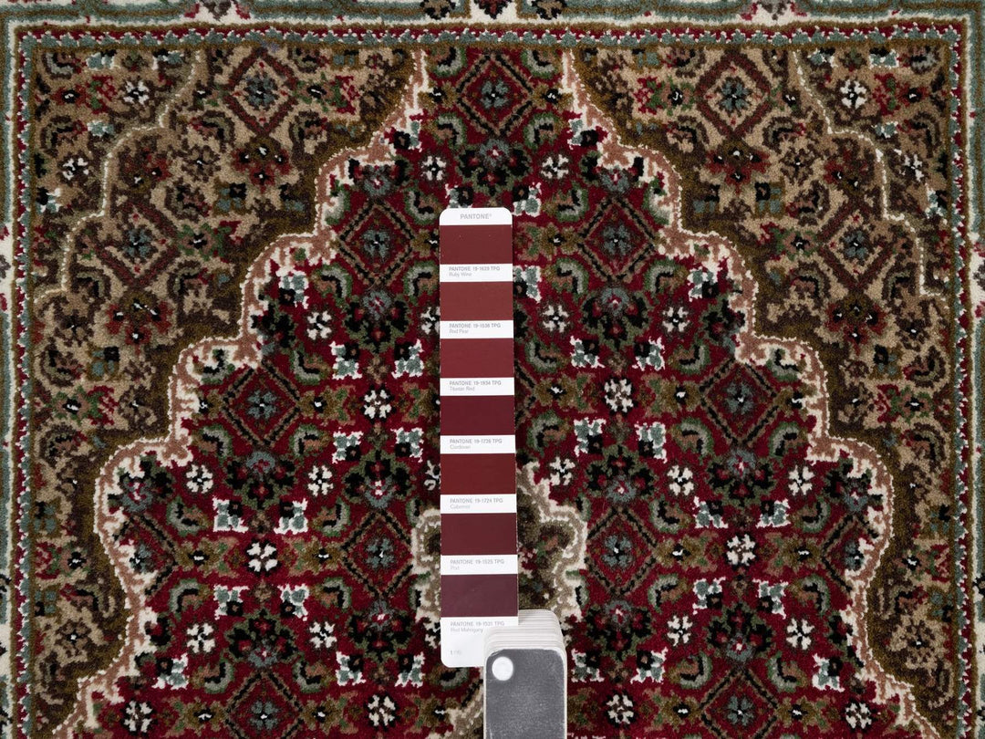 2'8" x 4'3" New Hand Knotted Red Wool Rectangle Oriental Rug - MOA10291973