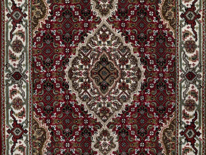 2'8" x 4'3" New Hand Knotted Red Wool Rectangle Oriental Rug - MOA10291973