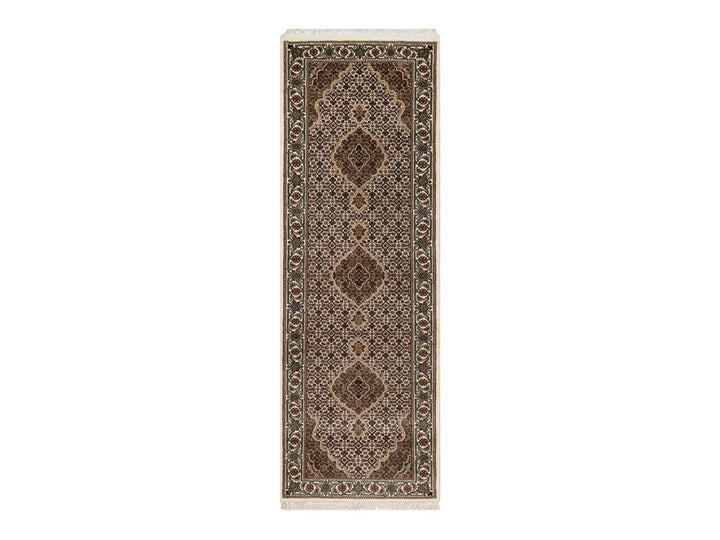 2'9" x 8'1" New Hand Knotted Ivory Wool Runner Oriental Rug - MOA10291975