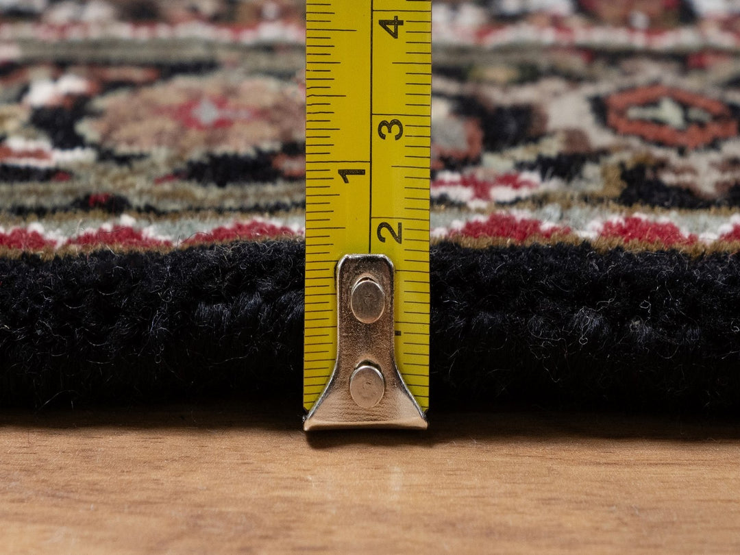 2'7" x 6'9" New Hand Knotted Black Wool Runner Oriental Rug - MOA10291976