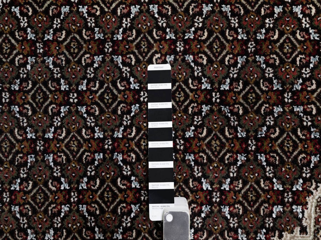 8'9" x 12'0" New Hand Knotted Black Wool Rectangle Oriental Rug - MOA10291977