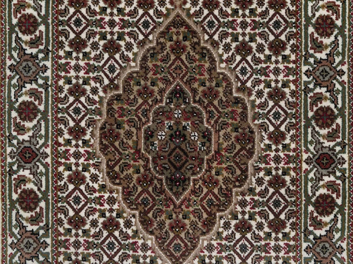 2'7" x 21'2" New Hand Knotted Ivory Wool Runner Oriental Rug - MOA10291980